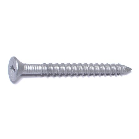 RED HEAD Tapcon Concrete Screw, 1/4" Dia., Flat, 2 3/4 in L, 410 Stainless Steel 50 PK 50786